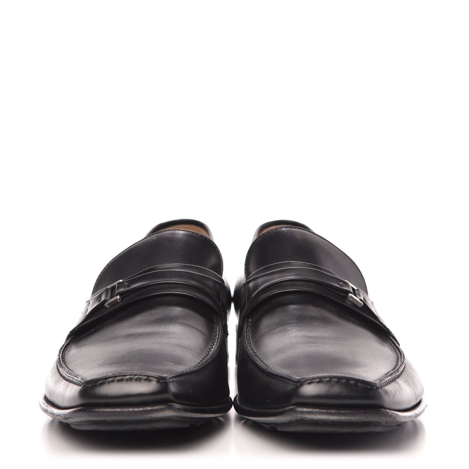 Louis Vuitton Calfskin Mens Loafers 8.5 Black 2 of 9