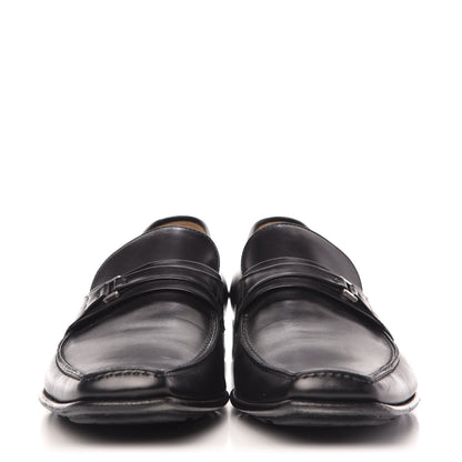 Louis Vuitton Calfskin Mens Loafers 8.5 Black 2 of 9