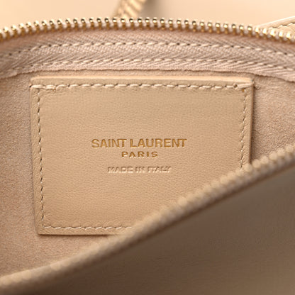 Saint Laurent Calfskin Medium Suzanne Hobo Beige 8 of 10