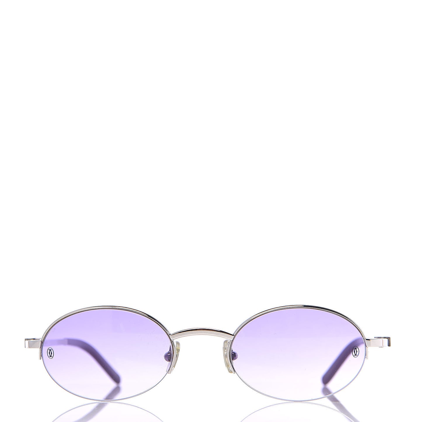Amethyst Oval Sunglasses T8100512 Purple