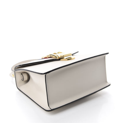 Gucci Calfskin Mini Sylvie Top Handle Bag White 5 of 11