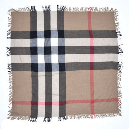 Burberry Merino Wool House Check Scarf Brown 2 of 4