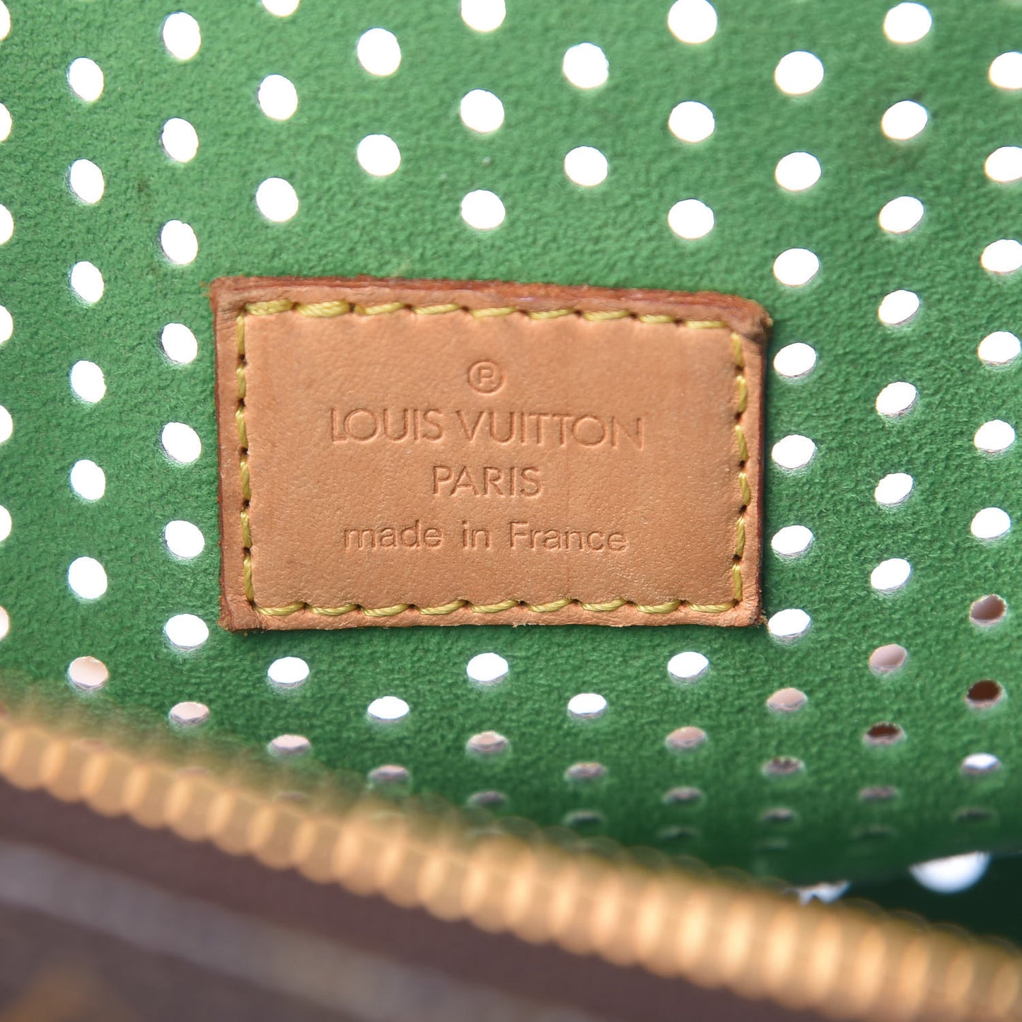 Monogram Perforated Speedy 30 Green