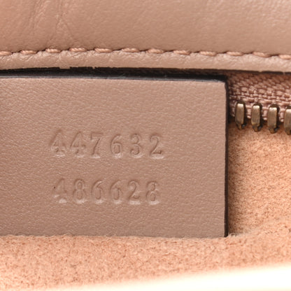 Gucci Calfskin Matelasse Small GG Marmont Chain Shoulder Bag Porcelain Rose 7 of 15