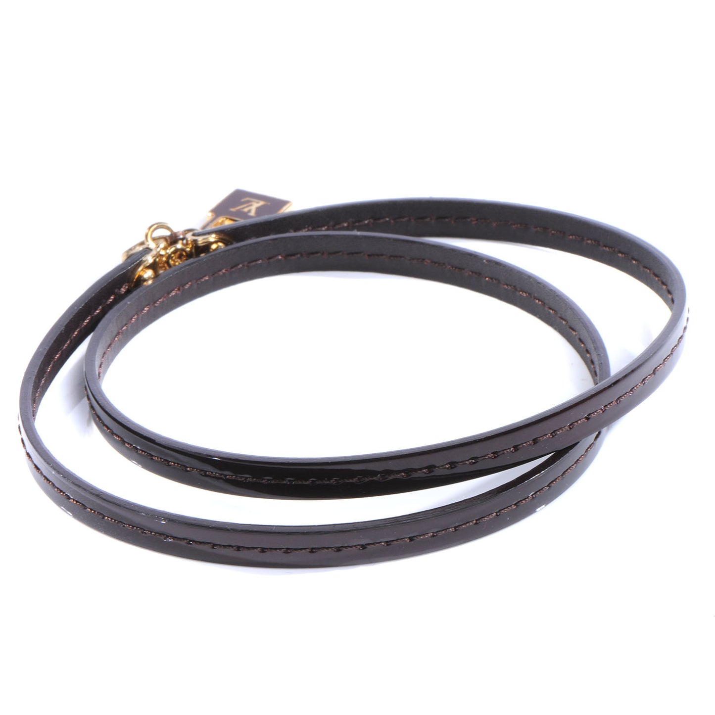 Patent Commit Wrap Bracelet Amarante