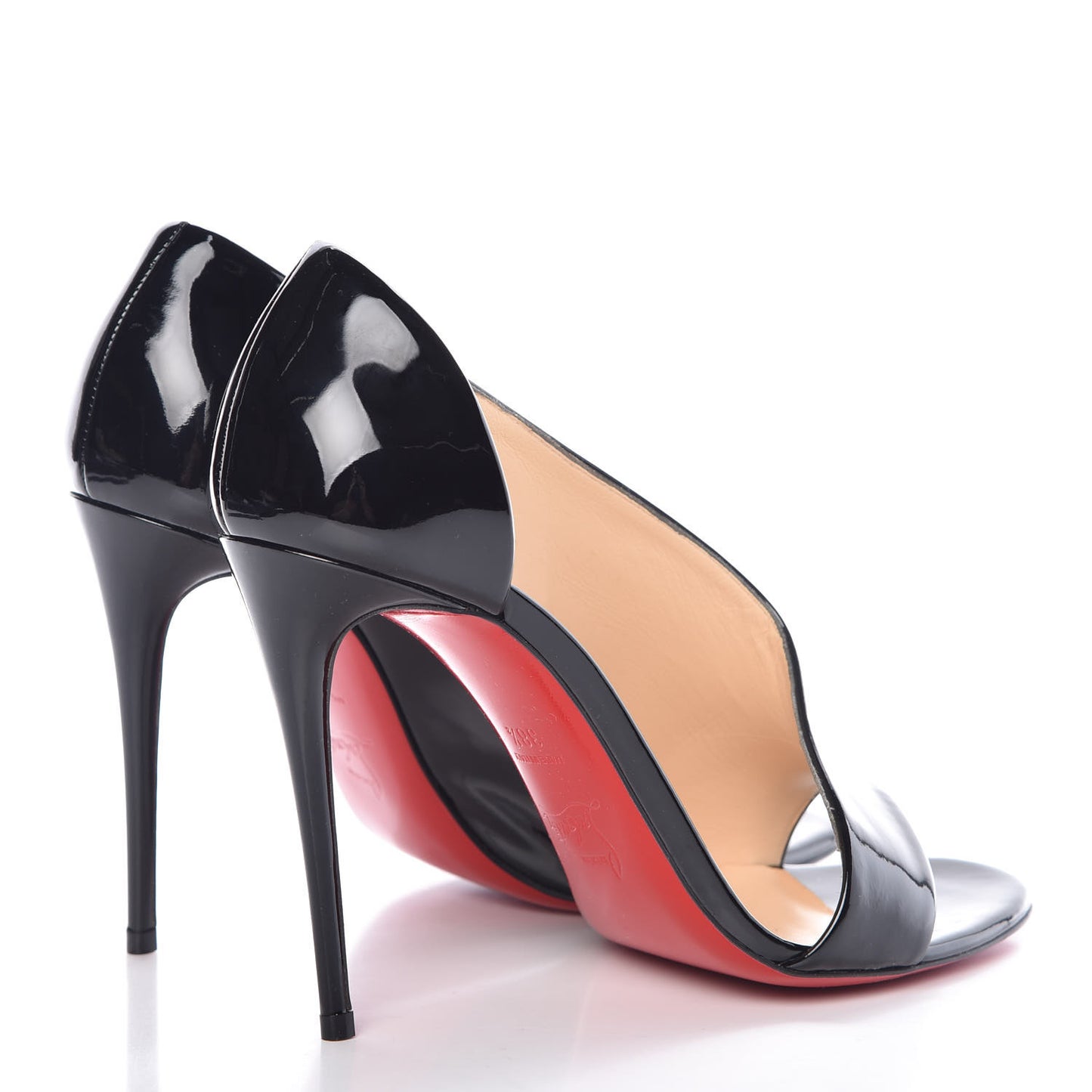 Patent Phoebe Asymmetric 100 Pumps 38.5 Black