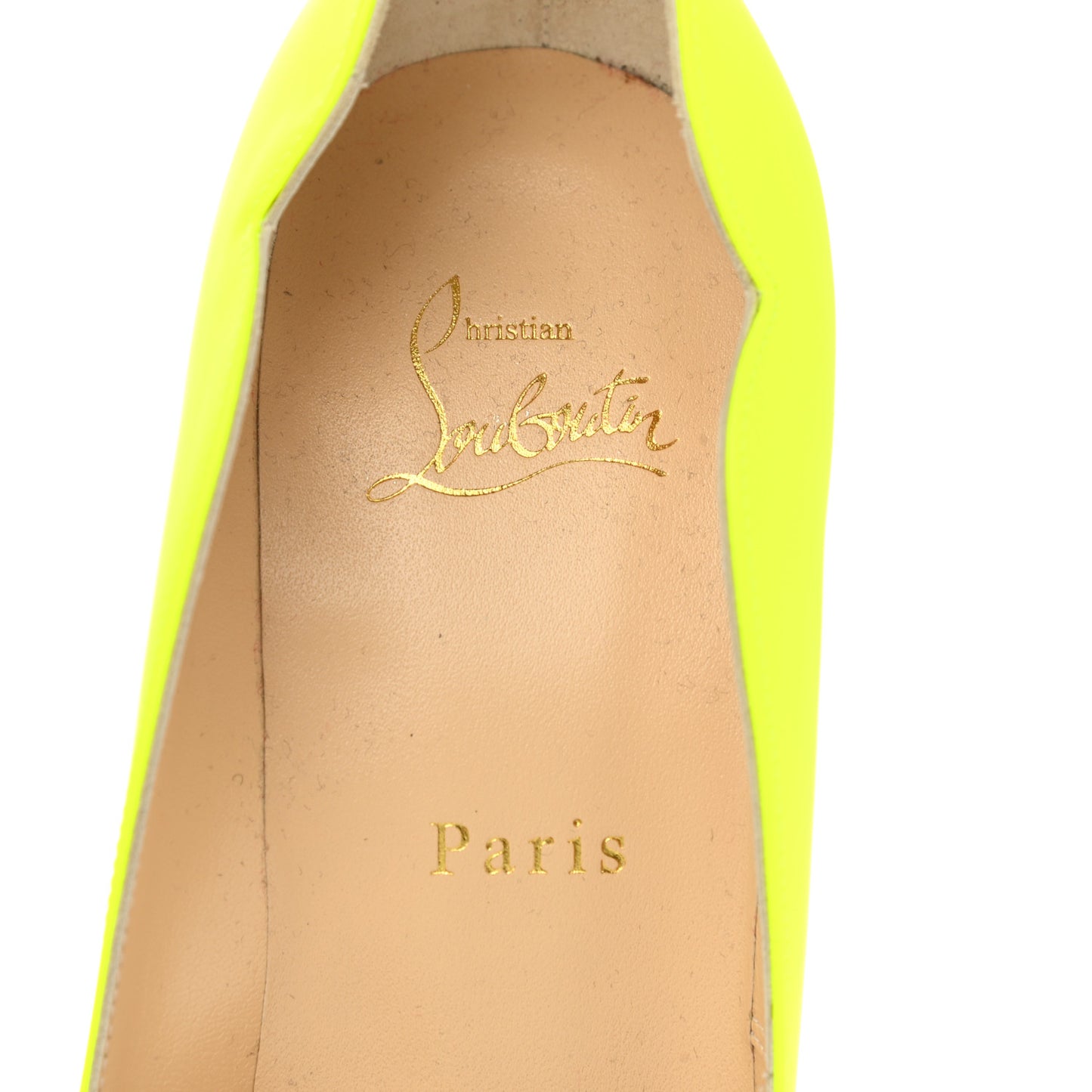 Calfskin Hot Chick 100 Pumps 38.5 Fluo