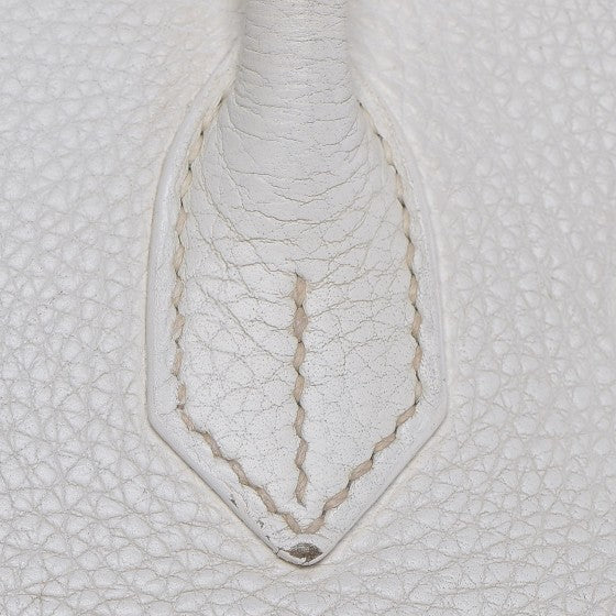 Taurillon Clemence Birkin 30 White