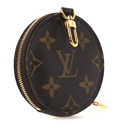 Louis Vuitton Monogram 2021 Christmas Animation Japanese Garden Round Coin Purse Wisteria Pink 3 of 7