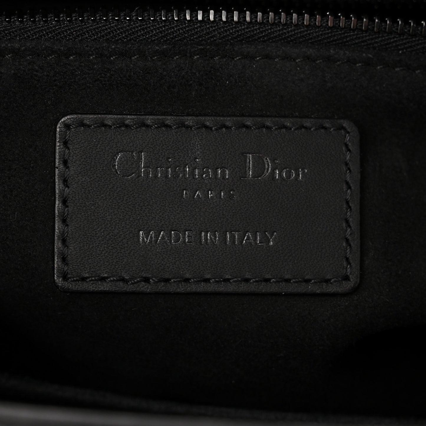 Ultra Matte Calfskin Cannage Medium Lady Dior Black