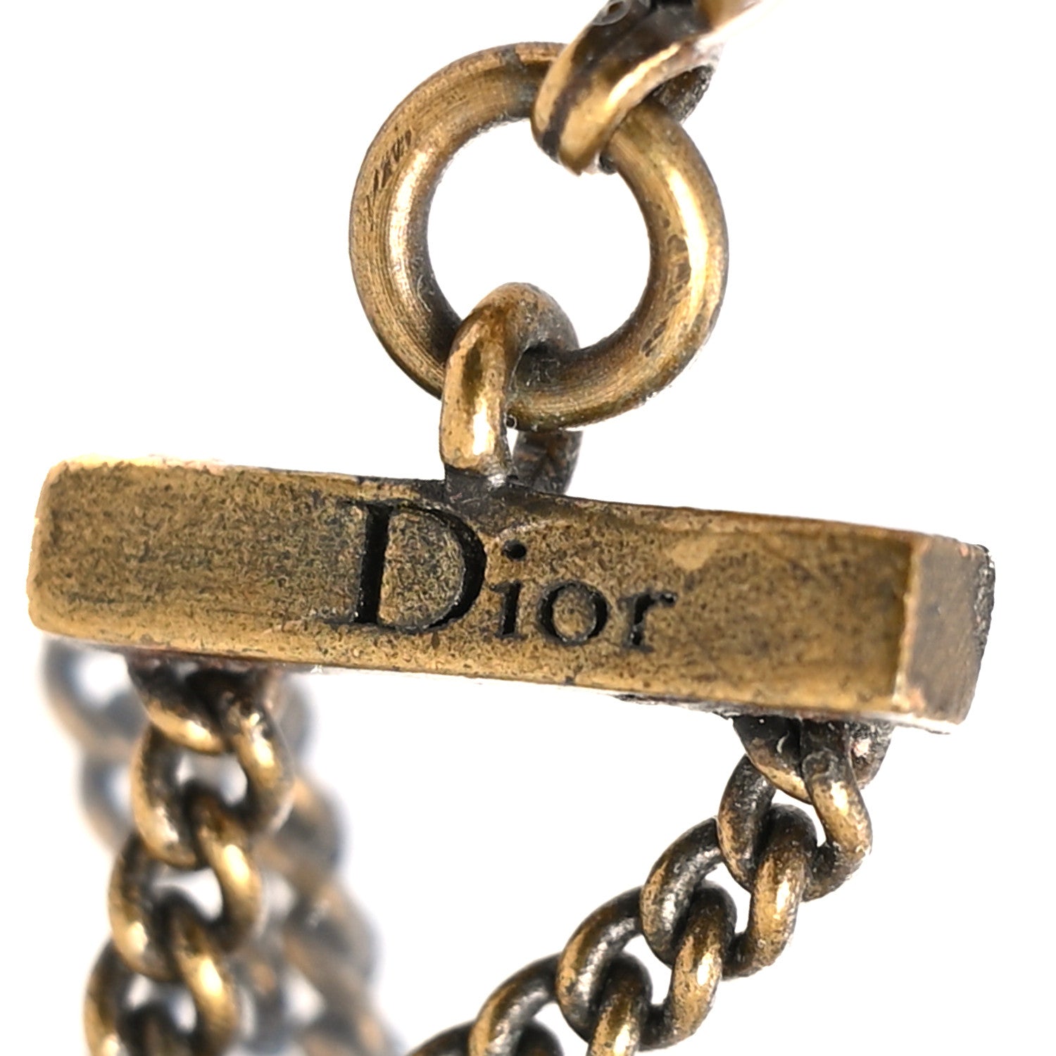 Christian Dior Metal J'Adior Choker Necklace Aged Gold 3 of 3