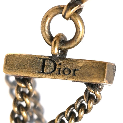 Christian Dior Metal J'Adior Choker Necklace Aged Gold 3 of 3