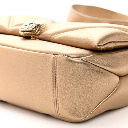 Bulgari Metallic Calfskin Matelasse Mini Serpenti Cabochon Crossbody Bag Gold 10 of 11