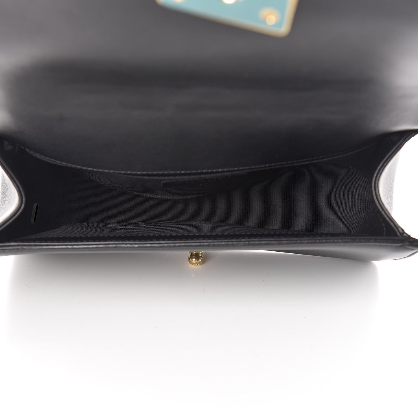 Lambskin Quilted Medium Boy Flap Black