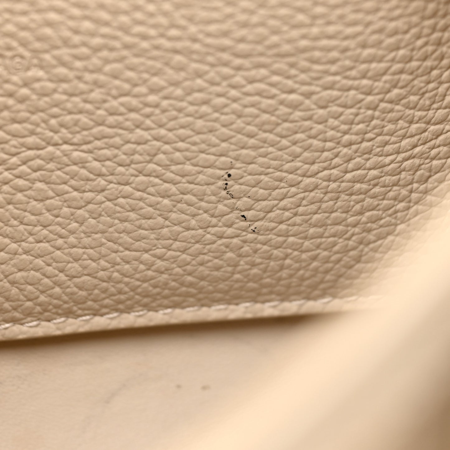 Grained Calfskin Neo Classic Silver Hardware Mini City Cream