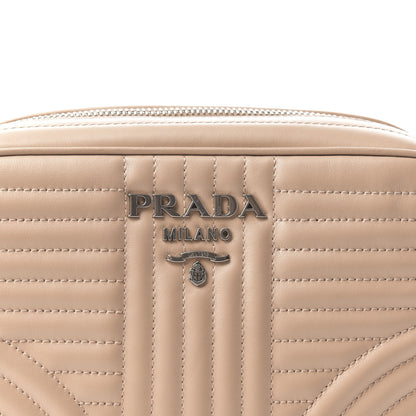 Prada Soft Calfskin Diagramme Camera Bag Cipria 9 of 9