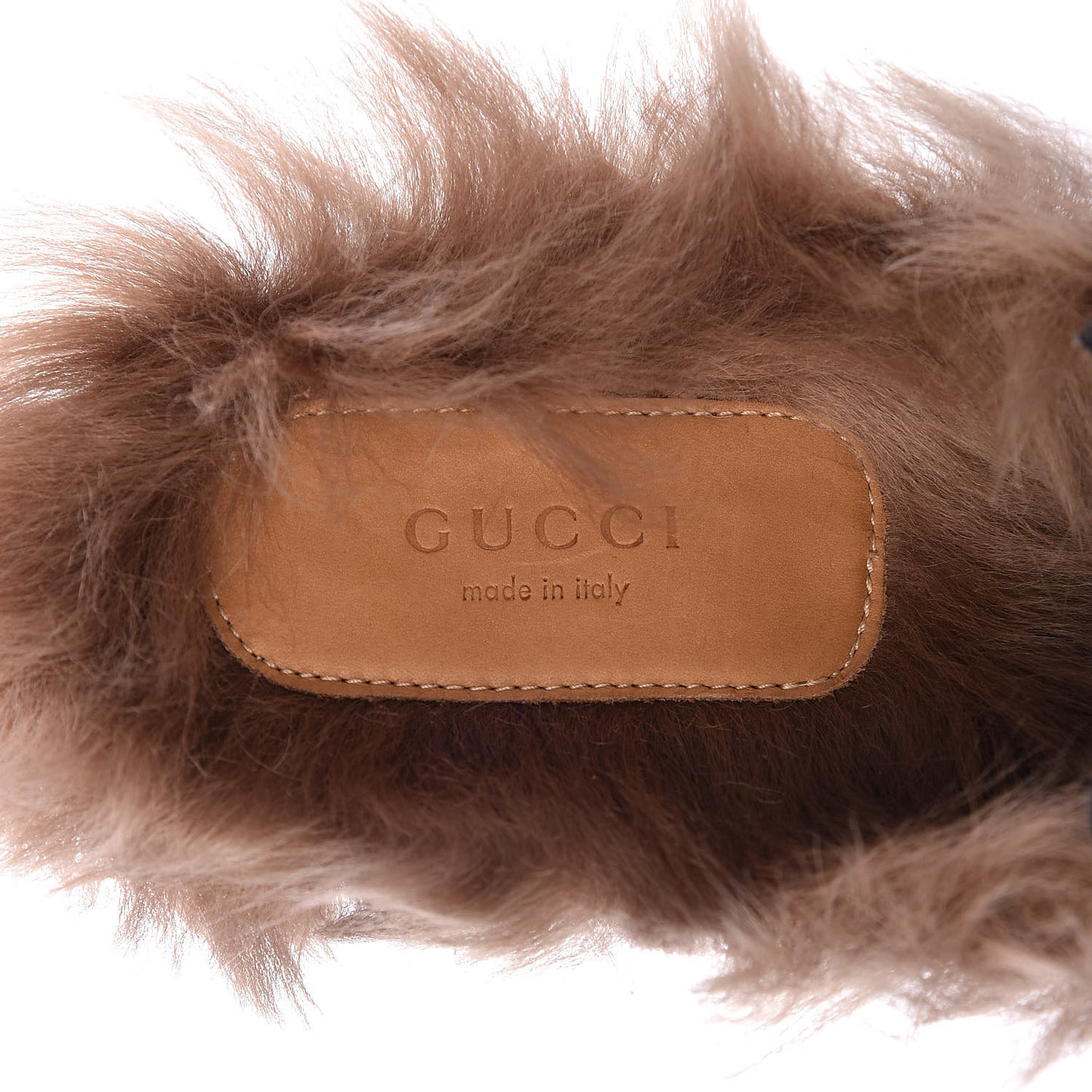 Calfskin Fur Womens Princetown Slippers 39 Black