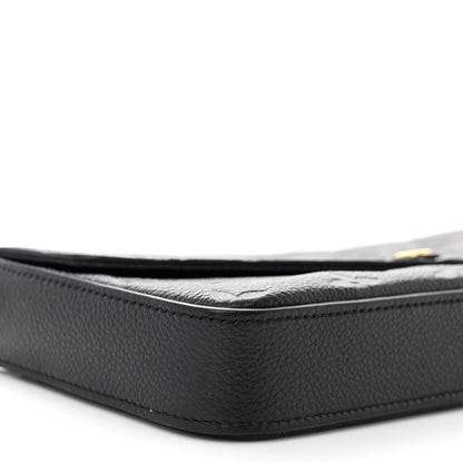 Louis Vuitton Empreinte Pochette Felicie Chain Wallet Black 10 of 11