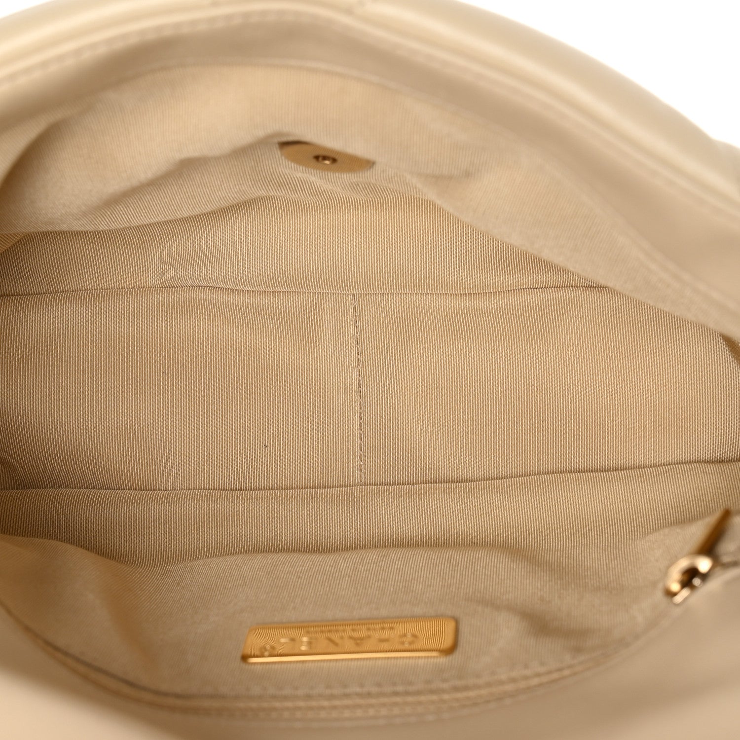 Chanel Lambskin Quilted Medium Chanel 19 Flap Beige 5 of 11