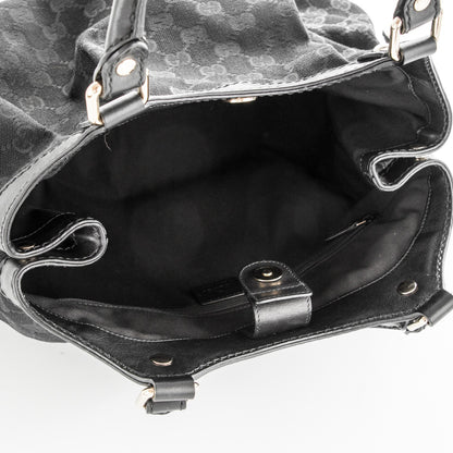 Gucci Monogram Medium Sukey Tote Black 5 of 7