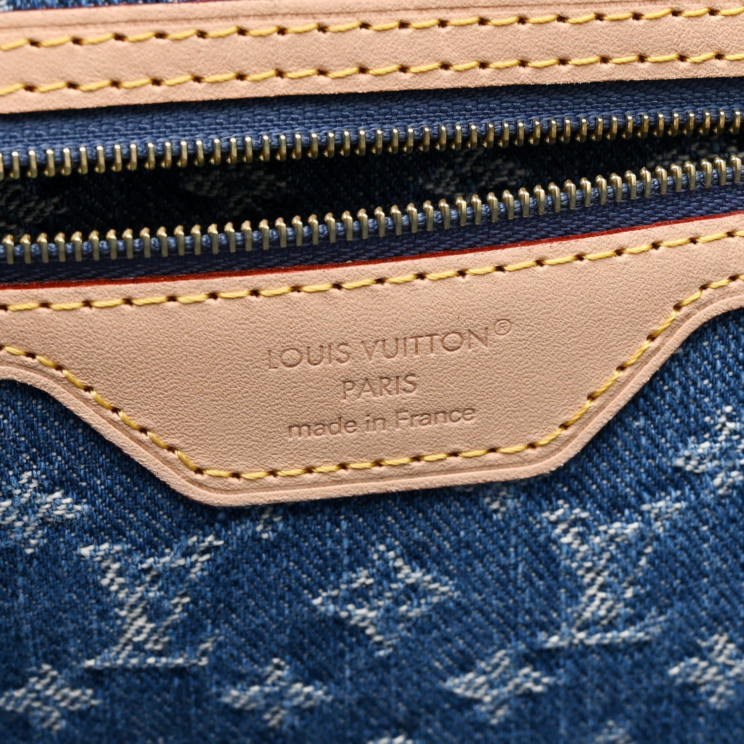 Louis Vuitton Monogram Denim Neo Neverfull MM Blue 7 of 10