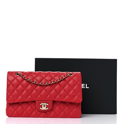 Chanel Caviar Quilted Medium Double Flap Red 12 of 12