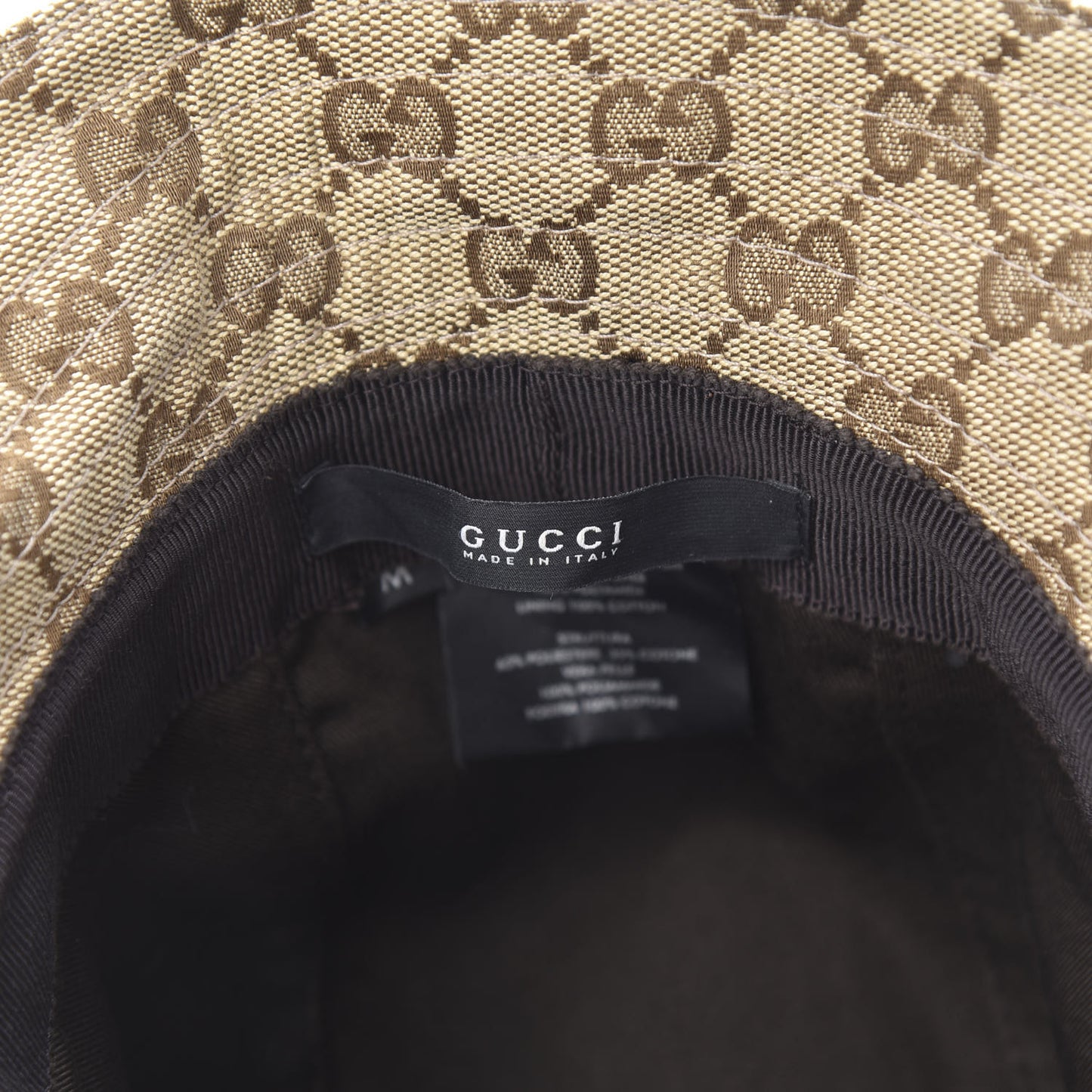 Monogram Web Bucket Hat M Brown