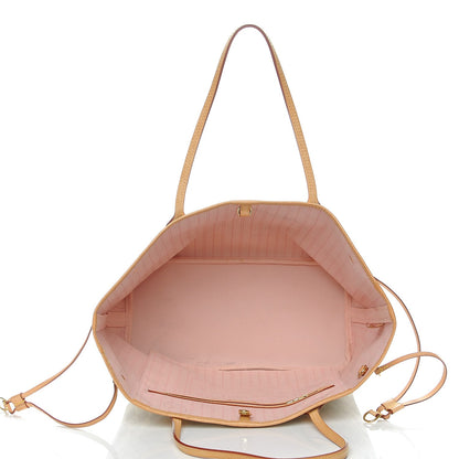 Louis Vuitton Damier Azur Neo Neverfull MM Rose Ballerine 5 of 8