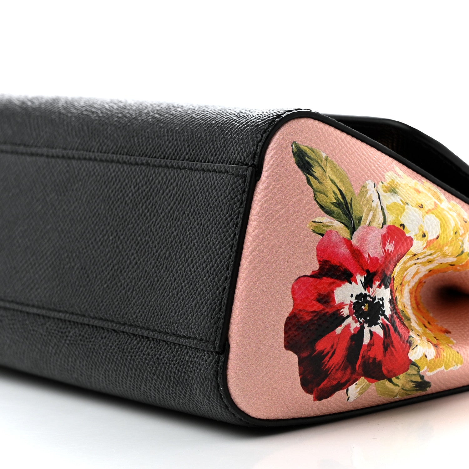 Dolce & Gabbana Dauphine Roses Print Small Miss Sicily Satchel Black 11 of 13