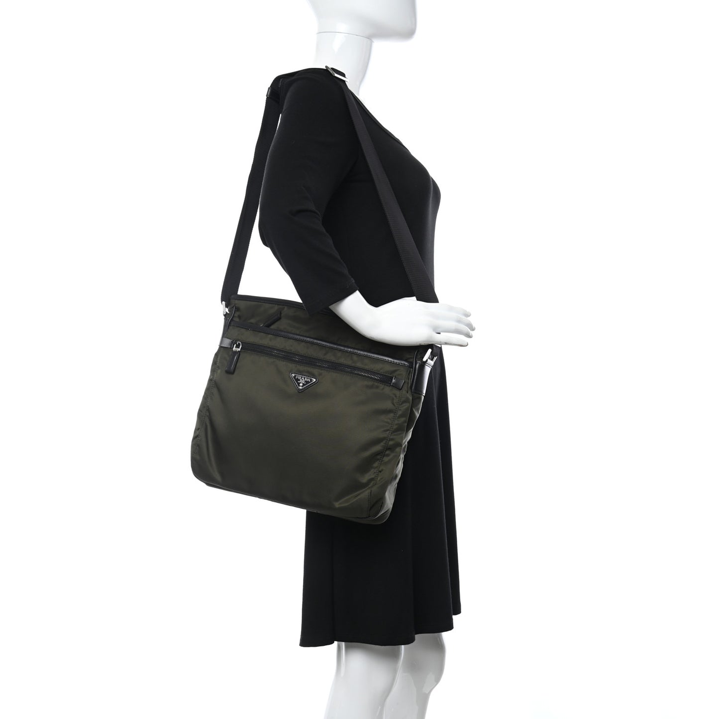 Tessuto Nylon Messenger Bag Militare