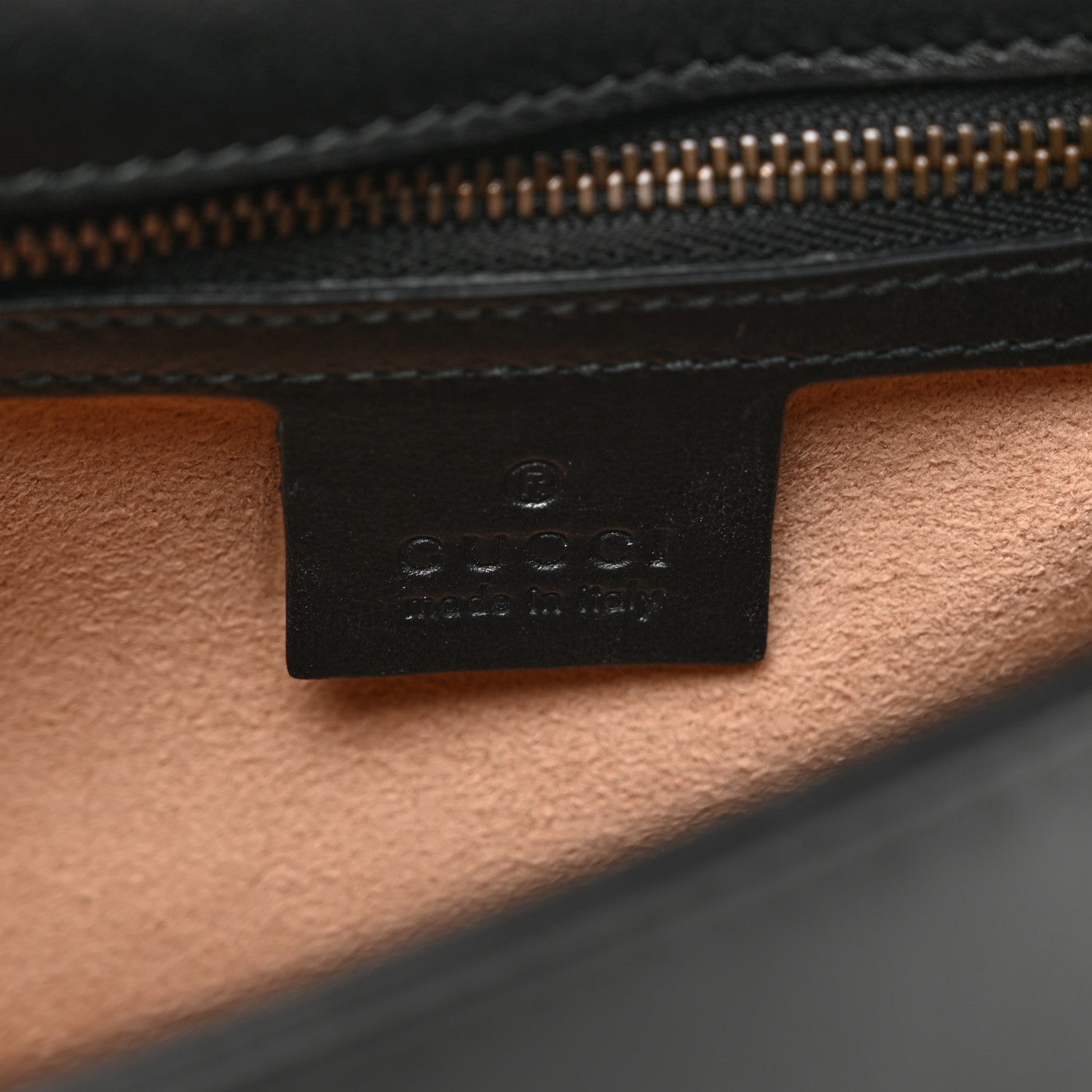 Gucci Calfskin Matelasse Small GG Marmont Shoulder Bag Black 6 of 10