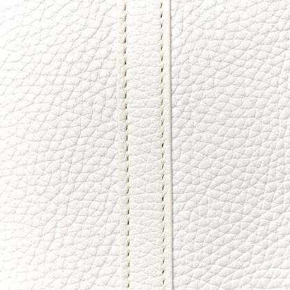 Hermes Taurillon Clemence Picotin Lock 22 MM White 8 of 10