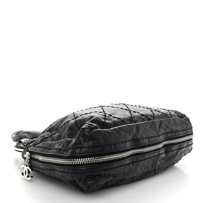Chanel Calfskin Stitched Expandable Frame Bag Black 4 of 11