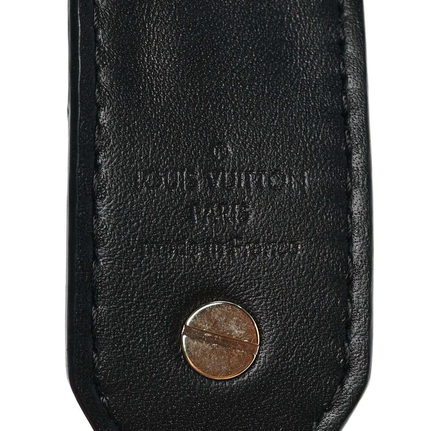 Reverse Monogram Bandouliere Shoulder Strap XL Black