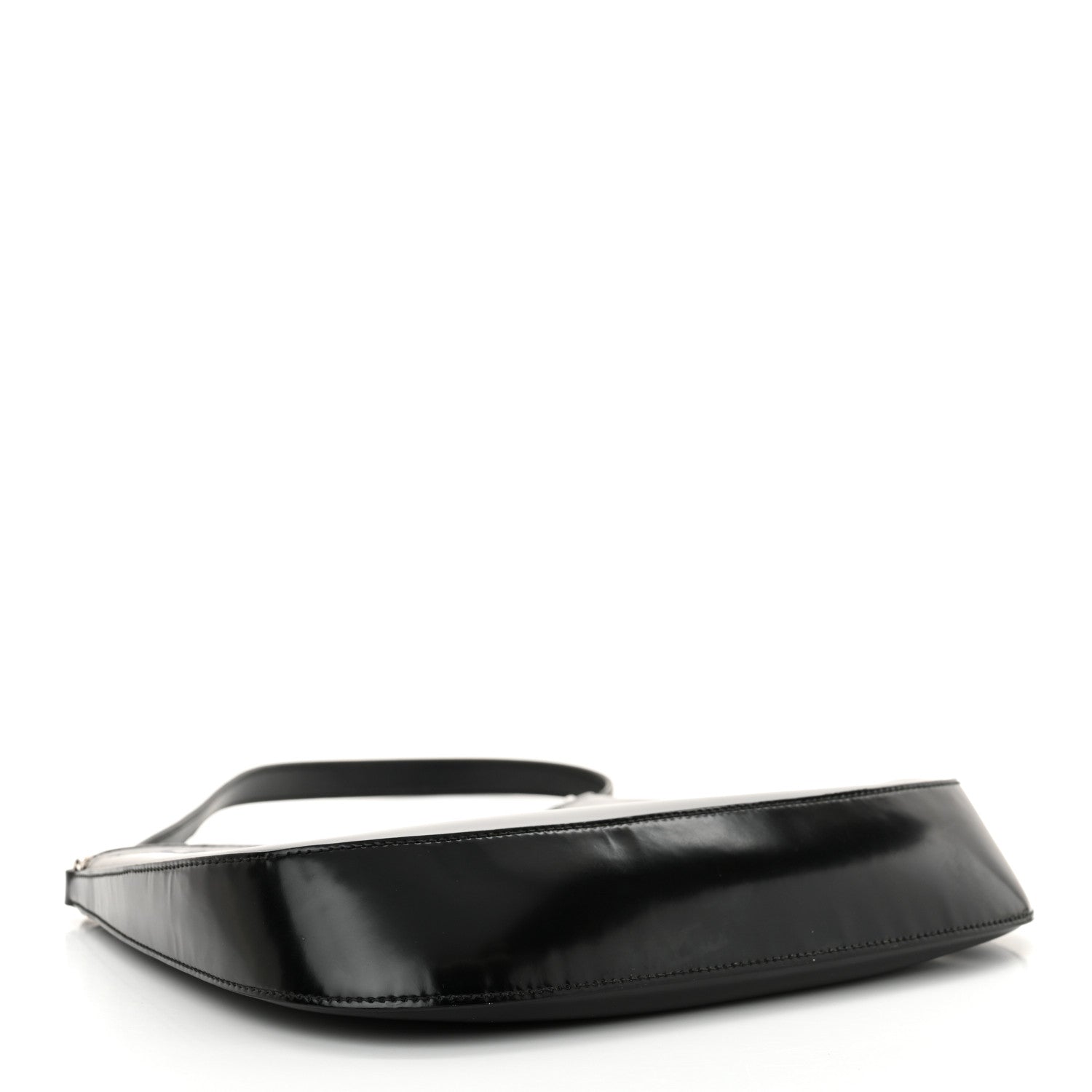 Prada Spazzolato Cleo Shoulder Bag Black 4 of 12