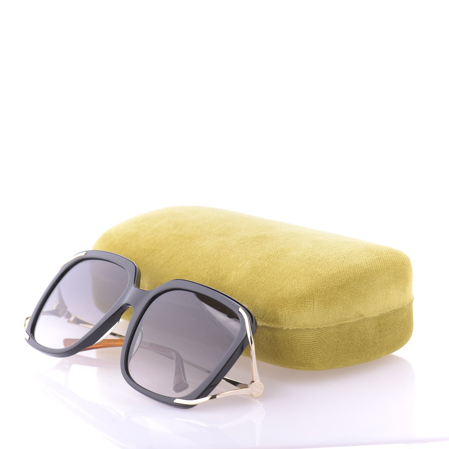 Acetate Butterfly Sunglasses GG0647S Black White