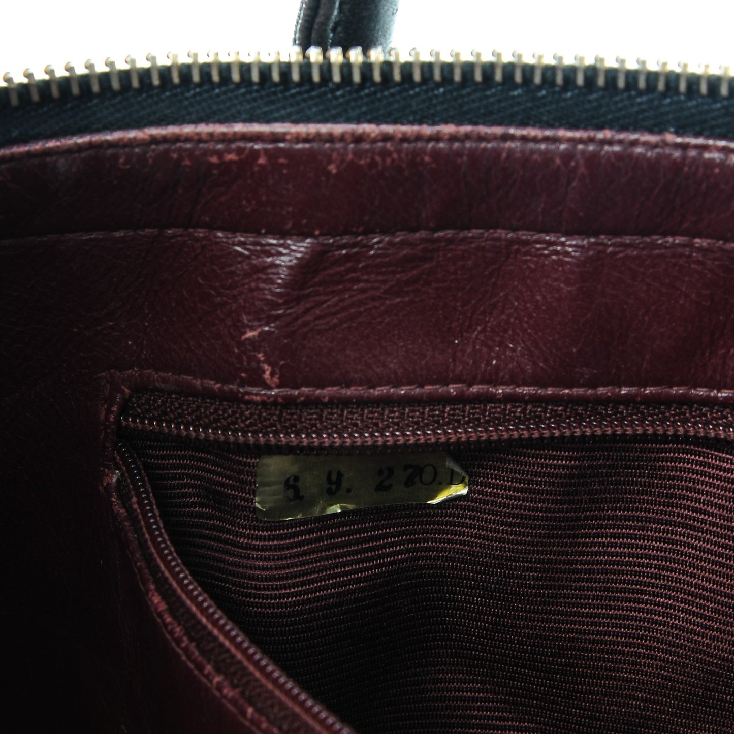 Lambskin Quilted Top Handle Bag Black