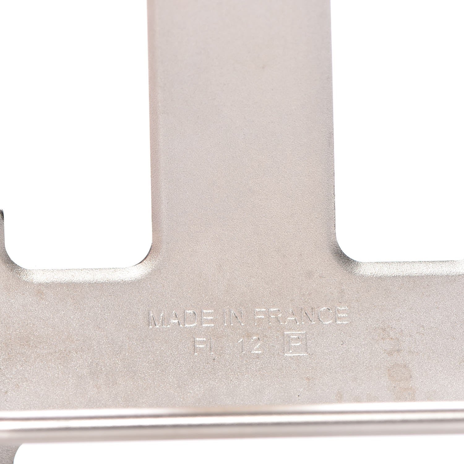 Hermes 32mm Palladium H Belt Buckle Martelee Silver 5 of 5