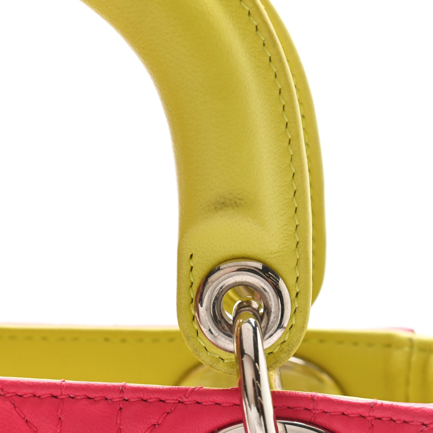 Lambskin Cannage Mini Lady Dior Multicolor