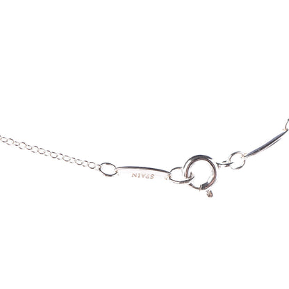 Tiffany Sterling Silver Diamond .09ctw Elsa Peretti Diamonds by the Yard Three Station Necklace 5 of 8