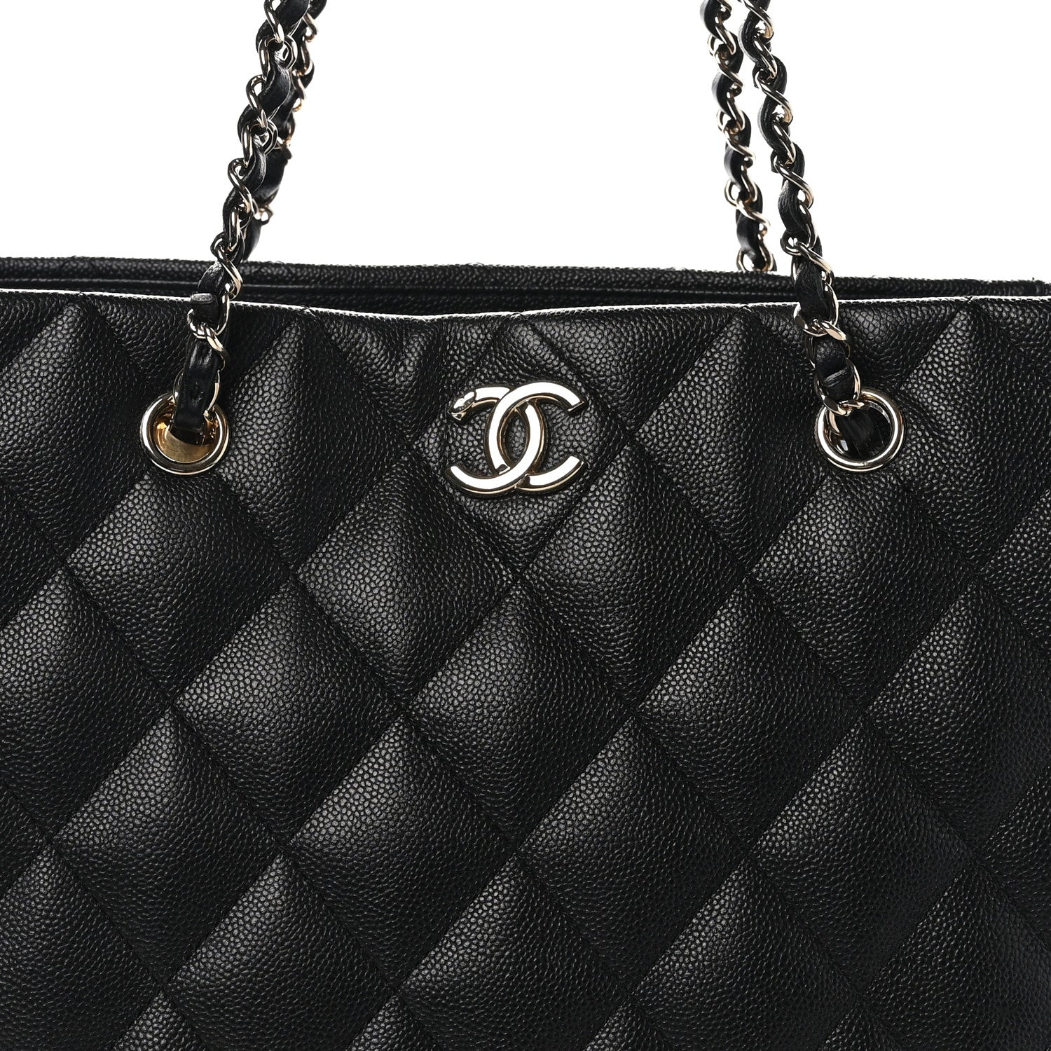 Chanel Caviar Quilted Large Shopping Tote Black 8 of 11