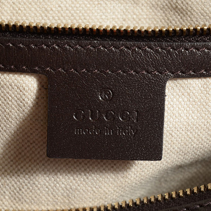Gucci Monogram Vintage Web Medium Boston Dark Brown 6 of 9