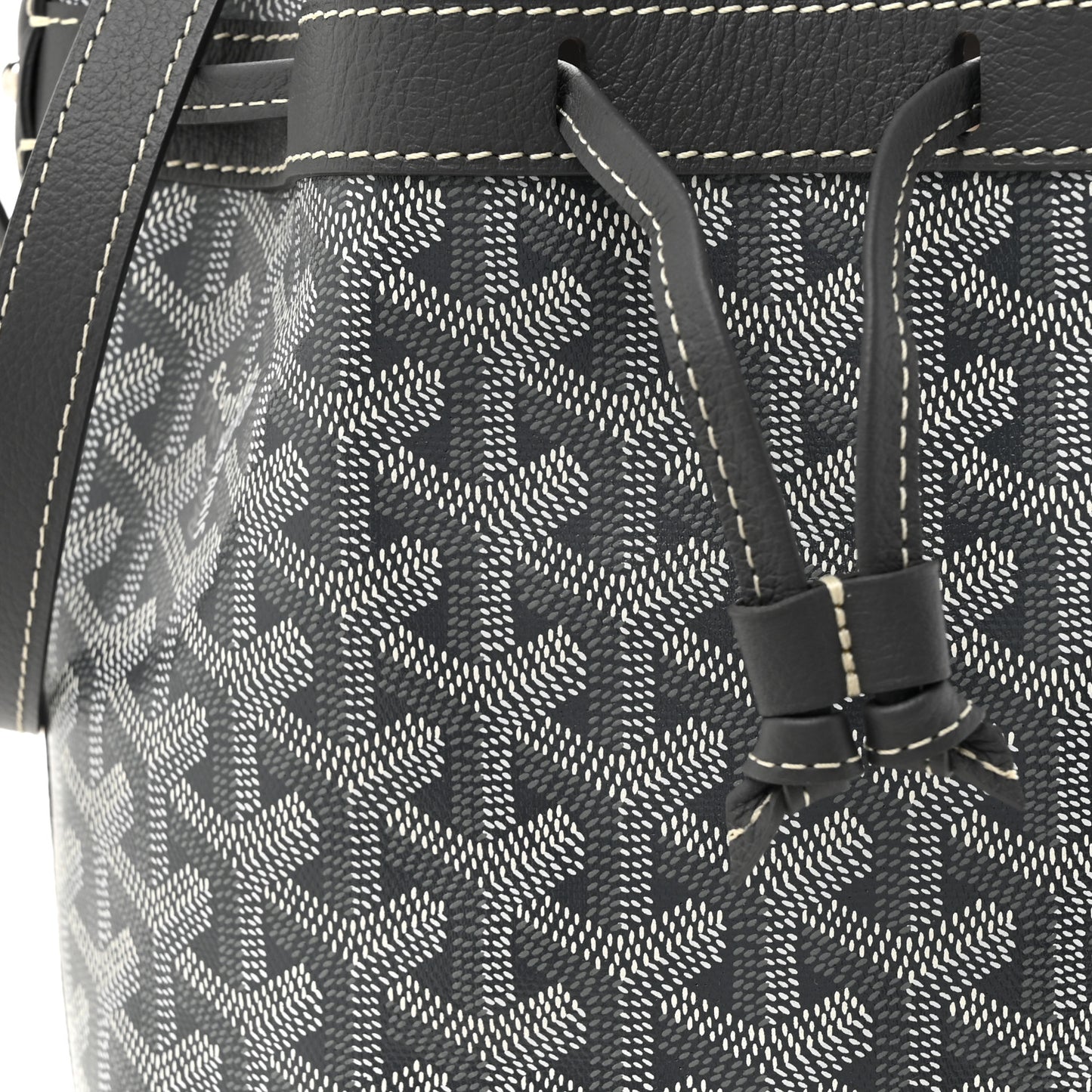 Goyardine Petit Flot Bucket Bag PM Grey