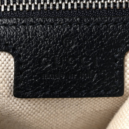 Gucci GG Supreme Monogram Textured Calfskin Web Large Attache Shoulder Bag Beige Blue 6 of 10