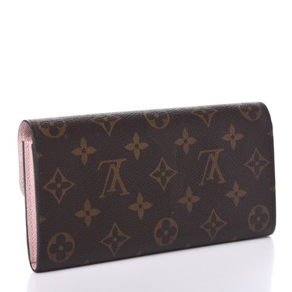 Louis Vuitton Monogram Emilie Wallet Rose Ballerine 5 of 12