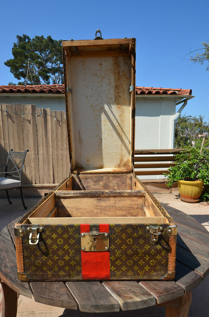 Louis Vuitton Antique Steamer Trunk 11 of 13