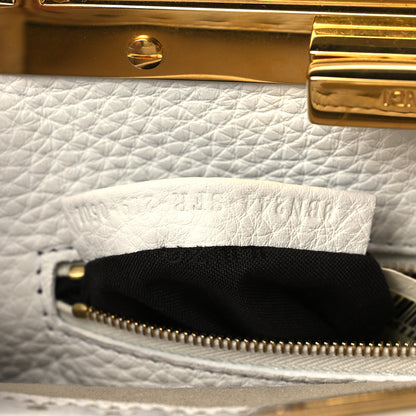Fendi Cuoio Romano Selleria Mini Peekaboo Iconic Satchel White 7 of 10