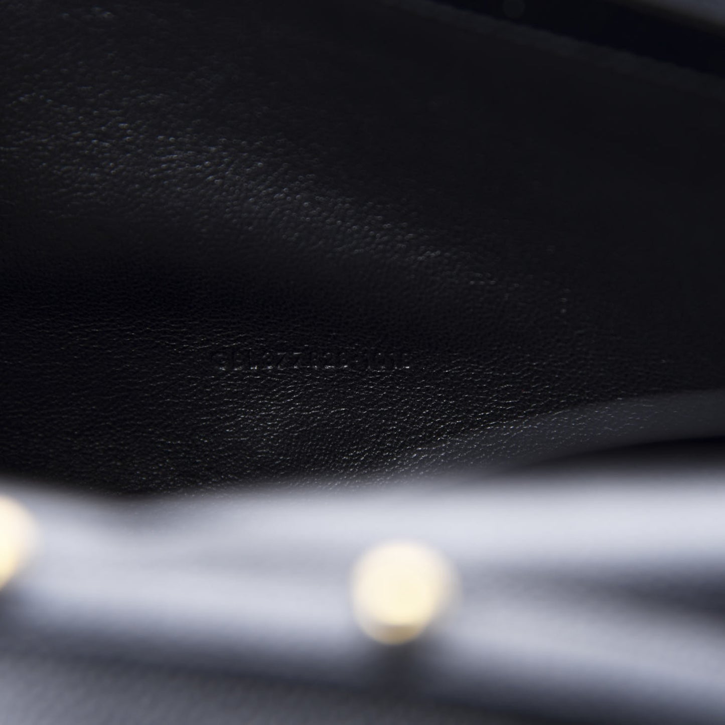 Grain De Poudre Matelasse Chevron Monogram Chain Wallet Black