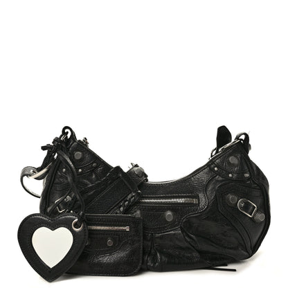 Balenciaga Agneau Arena Small Le Cagole Shoulder Bag Black 1 of 13
