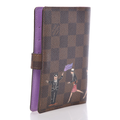 Louis Vuitton Damier Ebene Illustre Small Ring Agenda 3 of 6